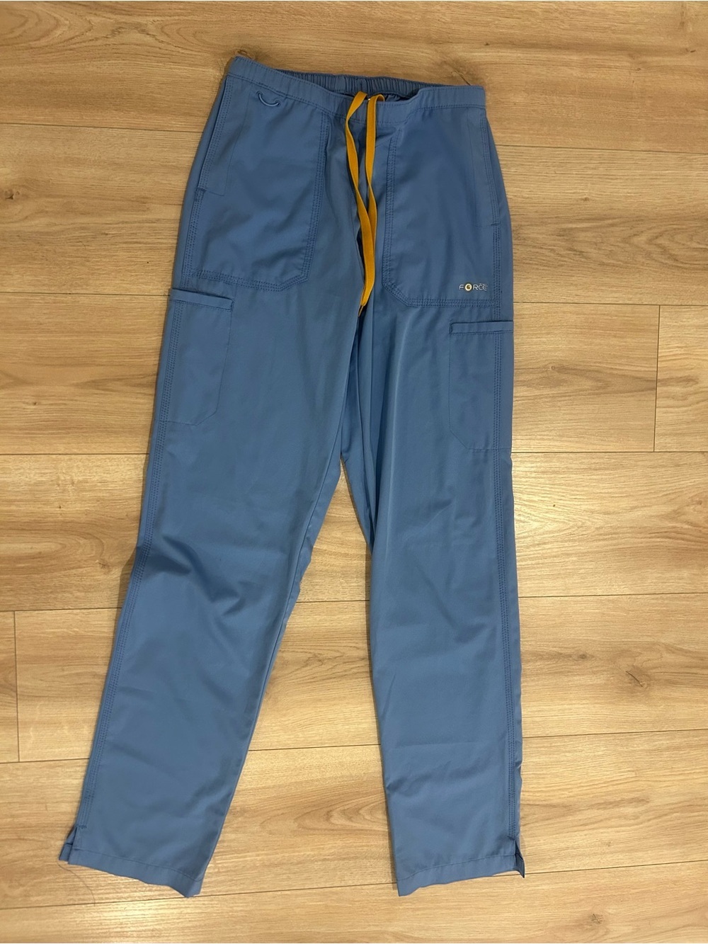 Carhartt Women's Elastic Waist Scrub Pants in Slate Blue - Picture 4 of 5